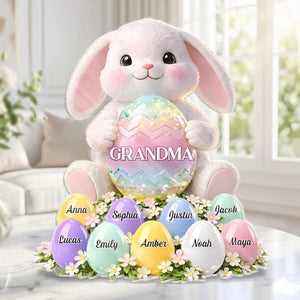 Custom Acrylic Plaque - Personalized Easter Gifts For Mom, Grandma - Bloom With Grace And Love