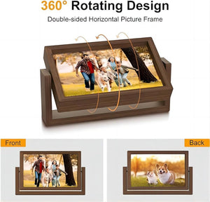 Personalized Grandma‘s Garden Rotating Double-Sided Photo Frame