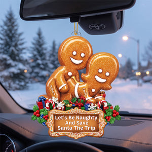 Personalized "Naughty Gingerbread Couple" Christmas Ornament โ Gift For Couples