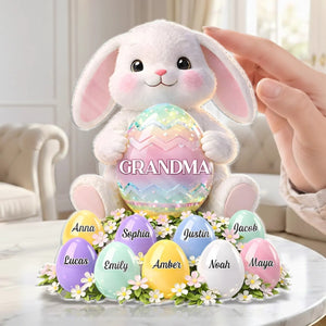 Custom Acrylic Plaque - Personalized Easter Gifts For Mom, Grandma - Bloom With Grace And Love