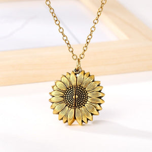 You Are A Badass-Sunflower Necklace