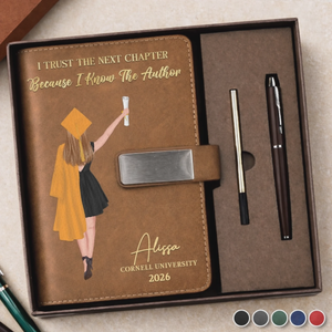 Personalized Graduation Notebook โ "Write Your Own Story" โ PU Leather Gift For Him & Her