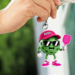 Pickleball Fan Keychain โ Personalized 2026 Gift For Players & Lovers