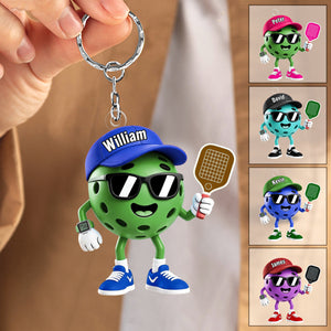 Pickleball Fan Keychain โ Personalized 2026 Gift For Players & Lovers