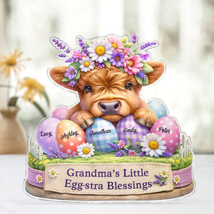 Grandma’s Little Egg-stra Blessings - Personalized Acrylic Plaque
