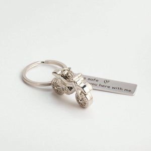 Drive Safe-Personalized Motorcycle Keychain