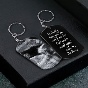 To Daddy/Mommy Now You Can Carry Me Too-Personalized Keychain Gift For New Parents