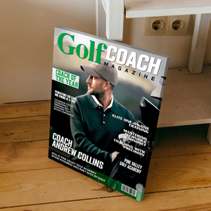 Personalized Golf Coach Magazine Cover Canvas Golf Lover Gift