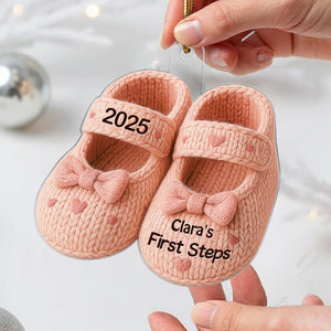 Baby's First Christmas & First Steps - Personalized Acrylic Keepsake Ornament