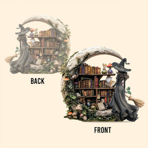 Beautiful Witch - Personalized Witch Custom Shaped Acrylic Plaque