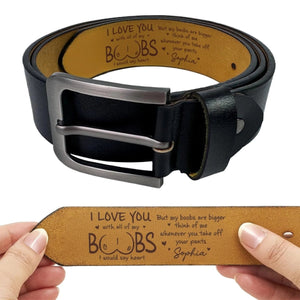 You Are My Everyday Choice-Personalized Engraved Leather Belt - Gifts For Husband And Wife