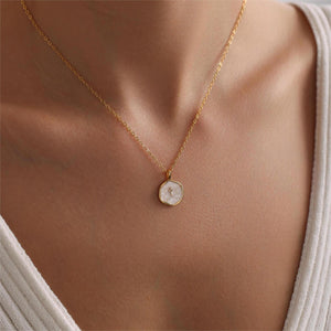 Enamel Mini Cross Necklace, Tiny Cross Necklace, Religious Necklace