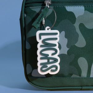 Name Tag for Backpack, Acrylic Keychain, Personalized Gift for Kids Boys