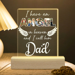 I Have An Angel In Heaven Personalized LED Light