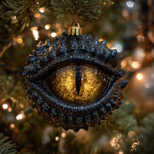 Mythical Beast Personalized Fantasy Eye Christmas Ornament โ Book Lover Keepsake