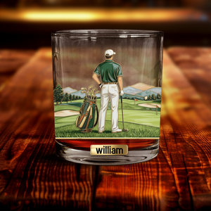 Love Golf - Personalized Golf Whiskey Glass