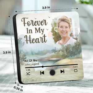 My Mind Still Talks To You Memorial - Personalized Music Fridge Magnet