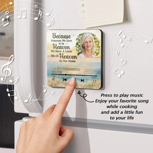 My Mind Still Talks To You Memorial - Personalized Music Fridge Magnet