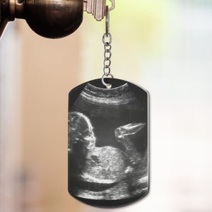 To Daddy/Mommy Now You Can Carry Me Too-Personalized Keychain Gift For New Parents