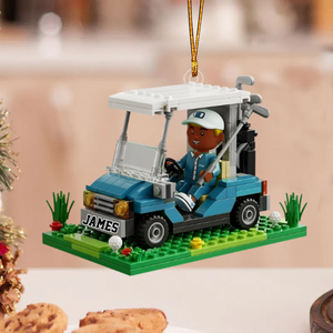 Gift For Golfers - Personalized Golf Custom Shaped Acrylic Ornament