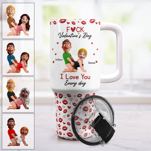 I Love You Every Day - Fun Valentines Gifts For Her, Wife - Personalized 40oz Tumbler With Straw