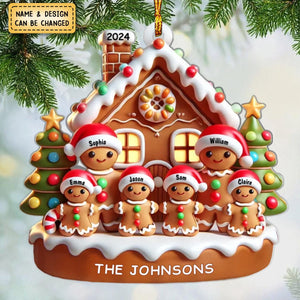 Themed Family And House Feature Personalized Acrylic Ornament