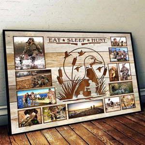 Personalized Waterfowl & Duck Hunter Photo Collage Poster,Gift for Duck Hunters