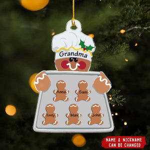 Grandma and Kids Cookies - Personalized Ornament