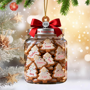 Christmas Tree Cookies Our Family - Personalized Acrylic Ornament