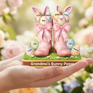 Grandma's Bunny Posse Howdy Easter - Personalized Acrylic Plaque