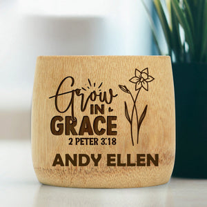 Grow In Grace - Personalized Bamboo Cup