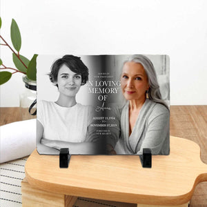 Personalized In Loving Memory Photo Memorial Stone