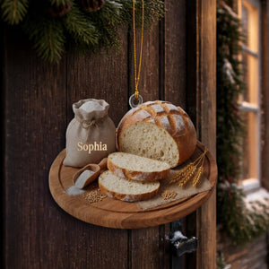 Personalized Sourdough Bread Ornament โ Kitchen Keepsake & Christmas Gift For Bakers