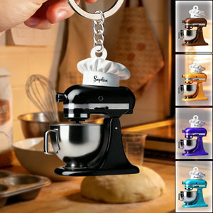 Personalized Cream Mixer Baking Keychain
