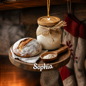 Personalized Christmas Ornament – Sourdough Starter Design | A Thoughtful Baking Gift For Bakers And Kitchen Enthusiasts