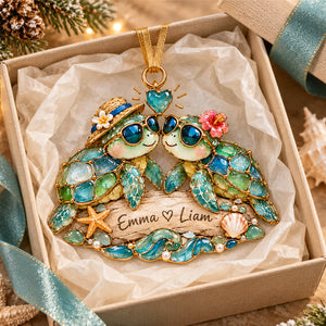 Personalized Ocean Couple Ornament Wedding Christmas Gift For Couples