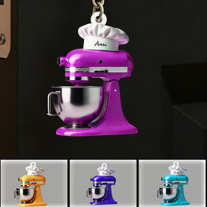 Personalized Cream Mixer Baking Keychain