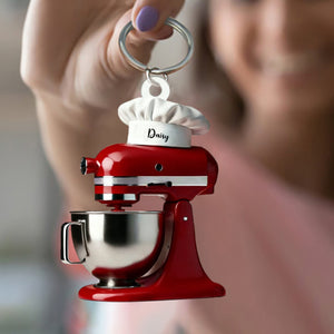 Personalized Cream Mixer Baking Keychain