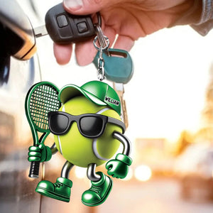 Tennis Custom Color And Name - Personalized Acrylic Keychain