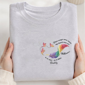 Personalized "Your Wings Were Ready" Memorial Shirt – Custom Name & Dates | Remembrance Gift For Loved One