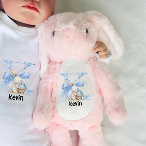 Easter Joy And Blessings From Above - Family Personalized Easter Bunny Plush - Easter Gift For Family Members