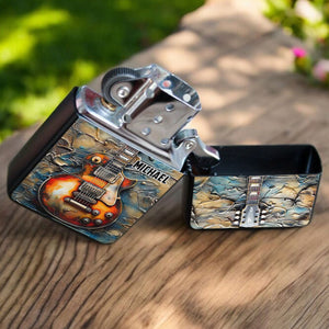 Light Of My Life - Personalized Guitar-Shaped Lighter