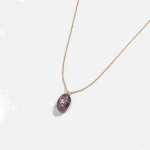 Natural Stone Precious Pendant Necklace