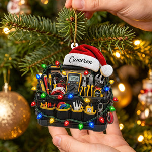 Personalized Electrician Tool Bag Christmas Ornament – Electrician Gift