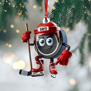 Ice Hockey Personalized Color And Name Personalized Christmas Gift