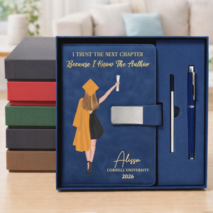 Personalized Graduation Notebook โ "Write Your Own Story" โ PU Leather Gift For Him & Her