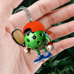 Custom Name Pickle Ball Keychain,Gift for Pickleball Lovers/Trainers