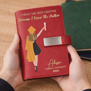 Personalized Graduation Notebook โ "Write Your Own Story" โ PU Leather Gift For Him & Her