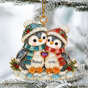 Personalized Ocean Couple Ornament Wedding Christmas Gift For Couples