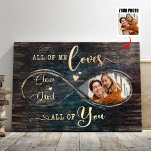 Personalized Valentines Day Photo Gift, God Knew My Heart Needed You Custom Canvas Print